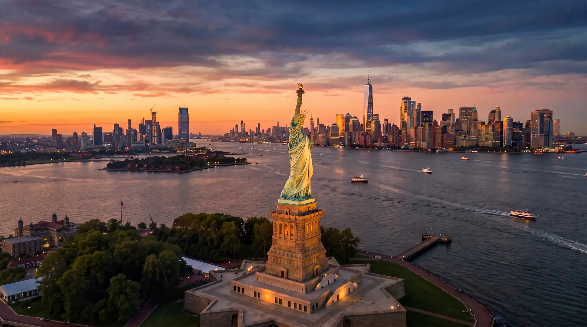 Amerika vize danışmanlığı — Özgürlük Heykeli ve New York